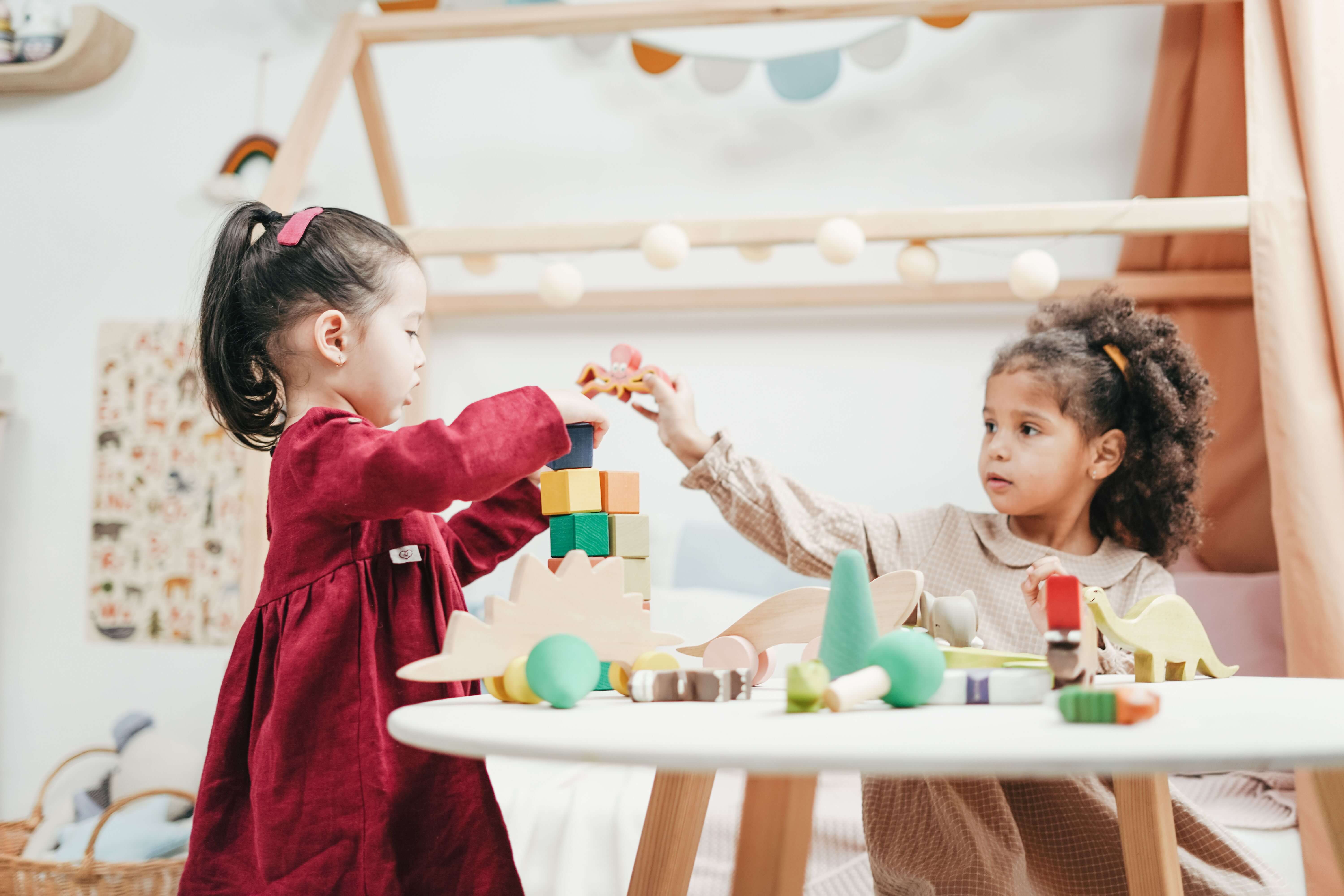 Children together outdoors